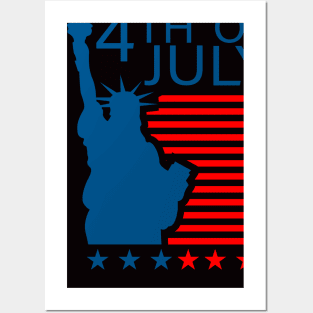 4 of July usa independence day Posters and Art